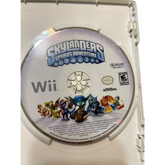 Wii Skylanders Video Game Spyro's Adventure Disc Case Artwork No Booklet - Picture 3 of 3